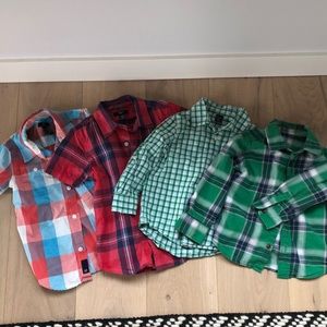 Bundle of 4 Gap Boys Collared Shirts Size 4